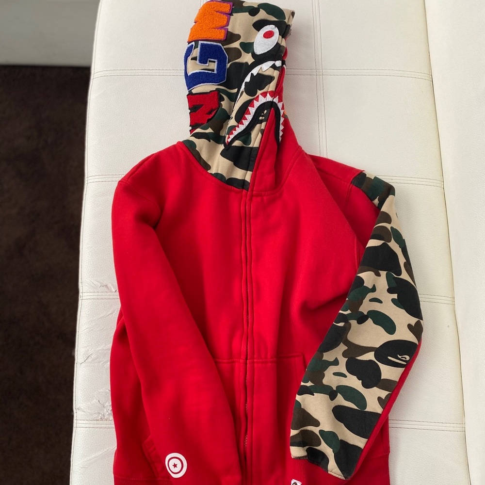 BAPE shark full zip hoodie